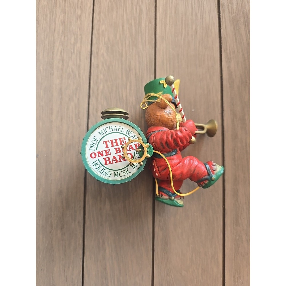 ENESCO CHRISTMAS ORNAMENT: PROFESSOR MICHAEL BEAR THE ONE BEAR BAND!